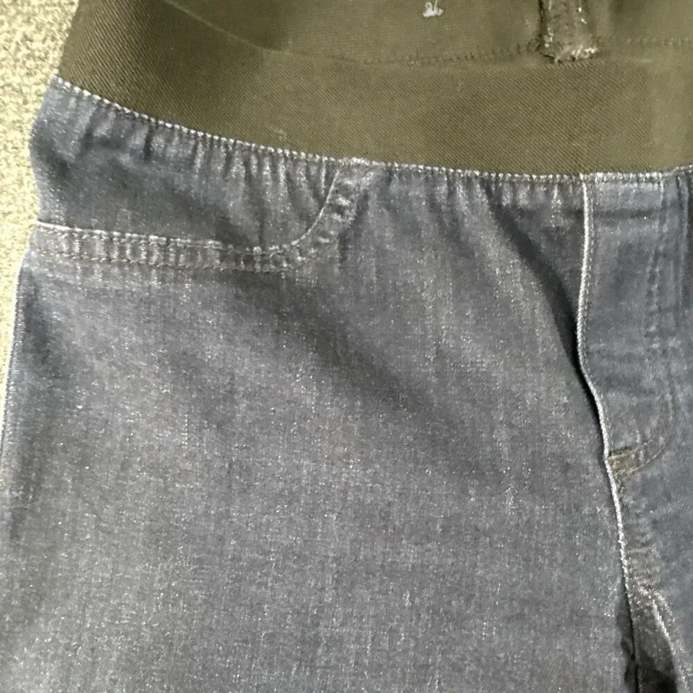 Tory Burch Denim Leggings Skinny Pull On Dark Wash Stretch Jeans Size 27